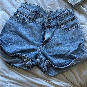 Banana Republic Light Blue High-Waist Denim Shorts